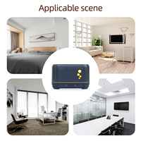 Humidificateur silencieux à ultrasons avec simulation de flamme 3D, diffuseur d'arômes, effet bulles, machine à huiles essentielles, capacité de 0,5 L, pour la maison