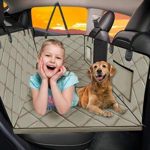 Extenseur de siège arrière pour chiens, lit pour chien à fond rigide, housse de siège de voiture pour animaux de compagnie pour siège arrière, hamac de voiture imperméable pour chiens pour SUV et camion - Product Image 4