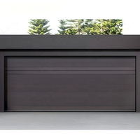 Porte de garage enroulable en aluminium à face plate personnalisée, silencieuse, électrique, avec système de fermeture automatique, qualité CE, pour villa
