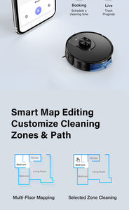 Robot Aspirador Inteligente, Limpieza Automática, para Exteriores y Garajes, Plástico, Alta Succión, Barrido, Control por Aplicación, Recogida de Pelo de Mascotas, Autocarga - Product Image 4