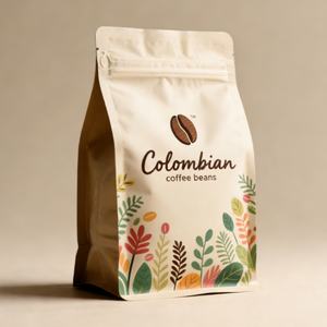 Sacs d'emballage alimentaire en Mylar plastique à effet UV avec logo personnalisé en gros, sachets à fermeture éclair pour thé et café - Product Image 3