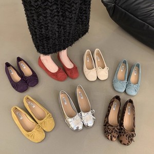 Zapatos de cucharón de Ballet suaves, zapatos planos de Color caramelo francés, nuevos zapatos individuales chinos, zapatos de mujer con fragancia pequeña de otoño, mocasines - Product Image 3