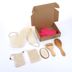 Prodotti Naturali ed Ecologici per il Bagno e la Cura del Corpo con Sacchetto per Sapone, Spazzola per Capelli in Legno, Massaggiatore Corpo, Spugna Loofah, Guanto da Bagno - Product Image 6