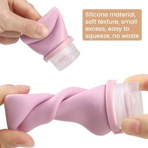 Custom Logo TSA Approved Silicone <b>Travel</b> <b>Bottle</b> Set Leakproof Refillable Toiletry <b>Bottles</b> BPA Free OEM ODM - Product Image 4