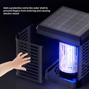 Lámpara solar antimosquitos para hogar, Patio, jardín, exterior, repelente de <span class=keywords><strong>mosquitos</strong></span>, impermeable, lámpara de descarga eléctrica - Product Image 3