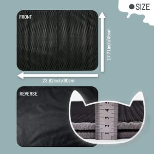 Tapete para Mascotas de Doble Capa de Material de Goma con Patrón Sólido, Más Vendido, con Asas para Control de la Arena de Gatos y Entrenamiento del Comportamiento - Product Image 4
