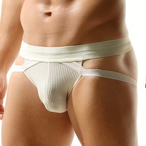 Men's Sexy Thong <strong>Underwear</strong> Low Rise Jockstrap Briefs Knitted Soft Breathable Material Anti-Bacterial Seamless New Collection - Product Image 3