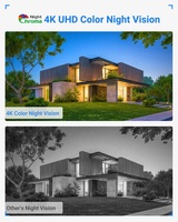 ColorPro NightChroma 8MP 4K IP67 Security Camera 24/7 True Color Outdoor with CMOS 2.8mm Lens One-way Audio SD Card Support