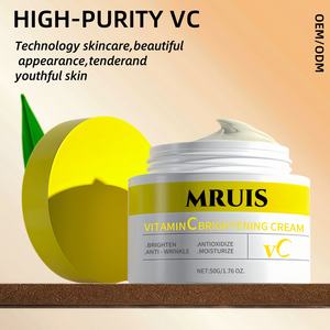 <span class=keywords><strong>Crema</strong></span> Facial con Vitamina C de 50g, Marca Privada OEM - Antienvejecimiento, Antiarrugas, Iluminadora, con <span class=keywords><strong>Aloe</strong></span> <span class=keywords><strong>Vera</strong></span>, Cuidado de la Piel para Mujeres - Product Image 2