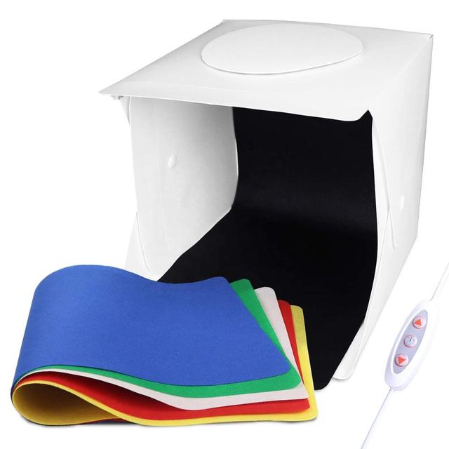 Foldable 40cm Led Photographic Lighting Soft Mini Photograph Light Box for Camera Led Video Light for Photography