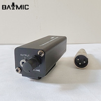 Headphone monitor mini profesional, penguat pribadi dalam telinga earphone amp untuk rekaman studio streaming langsung