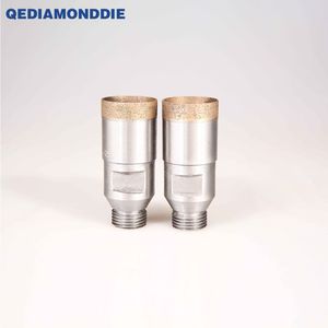 Broca de núcleo de diamante con vástago de rosca sinterizada de alta calidad, broca de núcleo de piedra de Jade de vidrio para máquina perforadora - Product Image 6