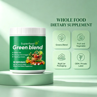 Superfood Groene Blend Poeder 240 g 30 Porties Volledig Natuurlijk Voedingssupplement Witte Pot OEM Fabriek