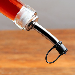 Vertedor de botellas de vino de acero inoxidable, accesorios de cerveza, oleo, ovalado, de plata, nuevo diseño - Product Image 2