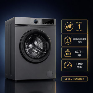 Lavadora de Carga Frontal Ultra Delgada de 15 KG con Secadora Automática, Motor de Gran Capacidad para Uso Familiar y Hotelero, 15 KG Extra Grande - Product Image 6