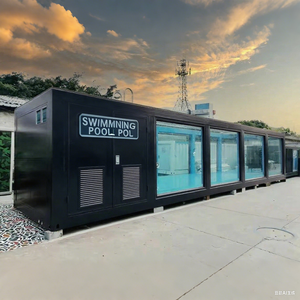 USA phổ biến 40ft vận chuyển container thép vận chuyển container cửa sổ kính giá cả cạnh tranh cho nhà Spa Hệ thống lọc - Product Image 5