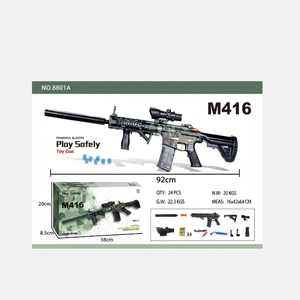 M416 Blaster Elettrico a Gel Calibro 0.68 per Giochi di Tiro all'Aperto con Kit di Riparazione, Stampaggio a Iniezione in Plastica - Product Image 1
