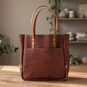 Bolso de Mano de Cuero Vacuno Auténtico con Cierre, Elegante y de Lujo para Mujer, Impermeable, Gran Capacidad, Ligero, Doble Compartimento - Product Image 4