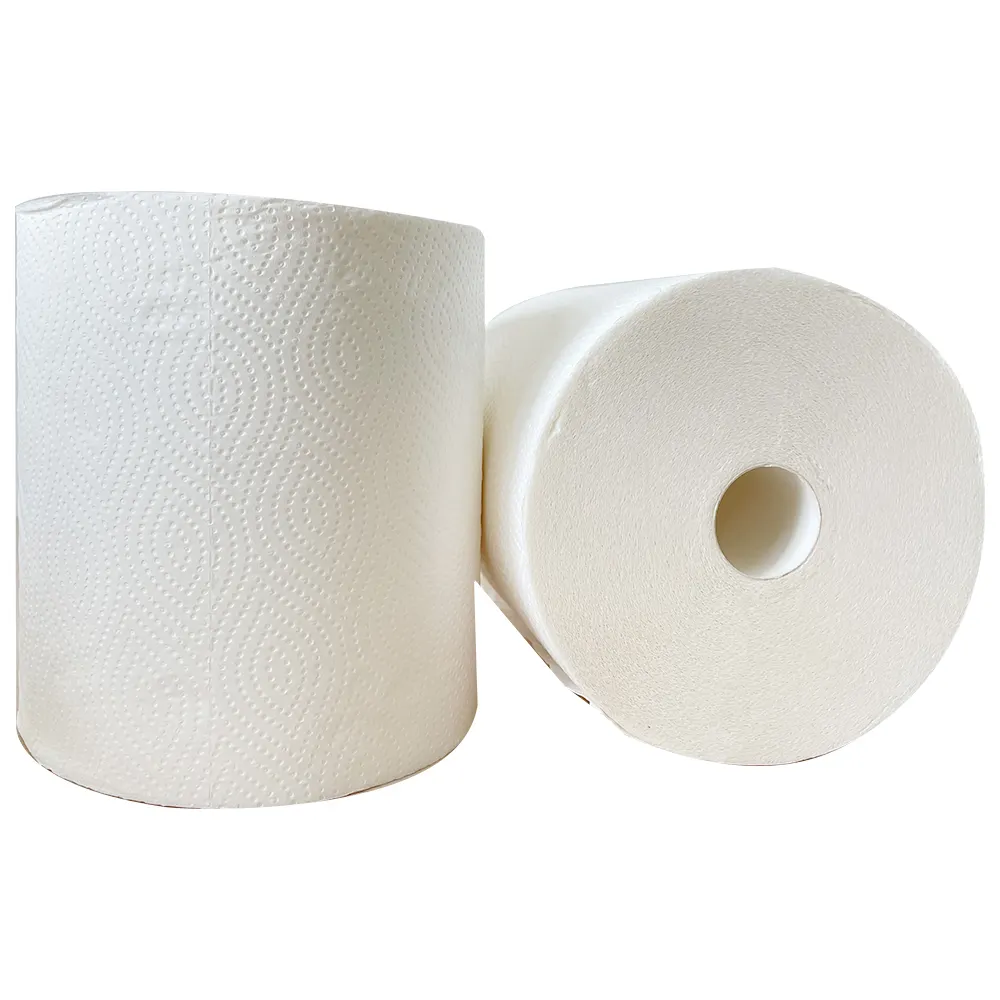 Natural Fragrance Free Cleaning Kitchen Roll Paper Towel Customized packaging 150 meters maxi roll kitchen tissue