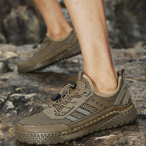 <span class=keywords><strong>Zapatillas</strong></span> Deportivas de Estilo Laboral con Parte Superior de Malla Transpirable, Detalles Cosidos a Mano, Alta Calidad y Durabilidad, Sensación Refrescante, Elásticas y de Cierre Rápido - Product Image 1