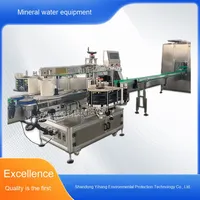 Ensemble complet entièrement automatique d'équipement de mise en conserve d'eau minérale Ligne de production d'eau pure pour bouteilles de jus de boissons Cosmétiques
