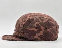 Gorra de béisbol de ala corta suave, sombreros de camuflaje LAVADO DE 5 paneles, sombreros de ala plana, sombrero de papá de camionero, gorra de cadete de Hip Hop para hombres