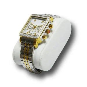 Meilleures ventes, <span class=keywords><strong>bracelet</strong></span> en acier inoxydable plaqué or jaune avec pierres CZ, index de diamant, montres de mode pour femmes, marque privée - Product Image 1