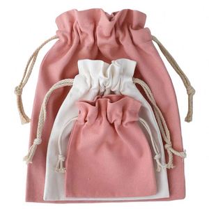 Low Moq Durable Custom Logo Printed Organic Cotton Canvas <b>Drawstring</b> Bag Jewelry <b>Pouch</b> - Product Image 6