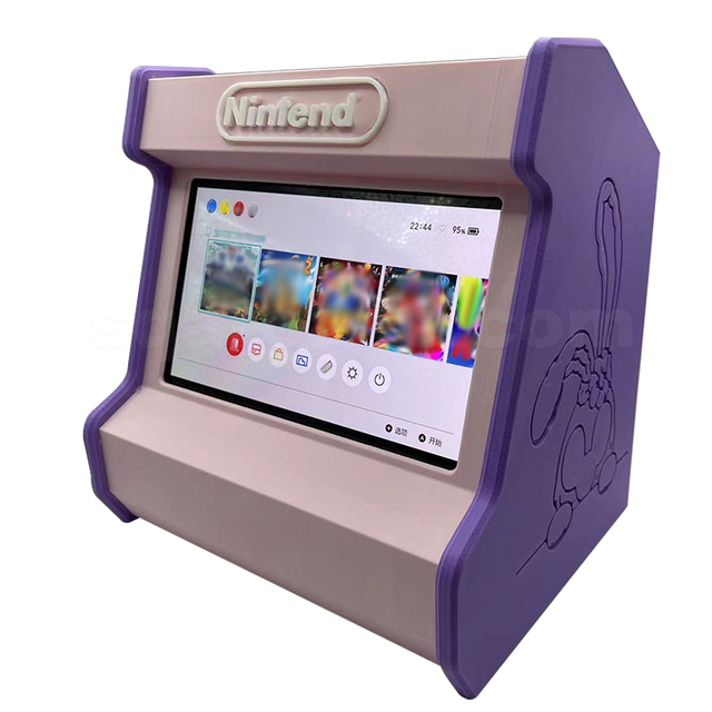 Newest 3D Printed Nintend NS Switch Case Arcade Style Retro Feel DIY Stand Arcade Cabinet Console