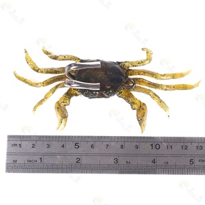 HENGJIA 10cm 30g LEURS DE PÊCHE SOFT CRAB ARTIFICIELS AVEC HOOKS LURE PESCA CARP SOFT FISHING LURE - Product Image 6