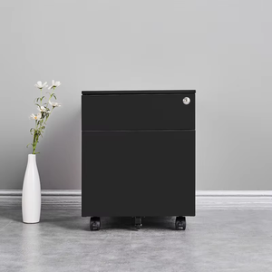 CE Steel Mobile Pedestal Modern Home <b>Storage</b> Furniture 2 Drawer Mobile File <b>Storage</b> <b>Cabinet</b> for Office Metal Mobile Pedestal - Product Image 2