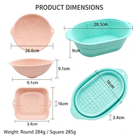 Bol de Fermentation en Silicone Alimentaire Personnalisable avec Logo, Sans BPA, Antiadhésif, pour Pains et Pâtes, Vente en Gros Direct Usine OEM