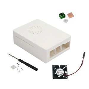 Ahududu <span class=keywords><strong>PI</strong></span> 3 B + 3B geliştirme kurulu konut <span class=keywords><strong>case</strong></span> kılıf ile Fan isı emici ABS enjeksiyon plastik Set koruyucu kılıf - Product Image 1