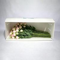 Boîte à fleurs en PP ondulé ventilée, écologique et réutilisable, avec logo personnalisé, étanche, pour l'exportation de fleurs fraîches en gros