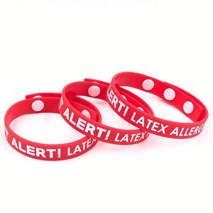 Pulsera de Silicona Ajustable Personalizada de Alta Calidad con Inyección de Tinta a Bajo Precio - Product Image 1