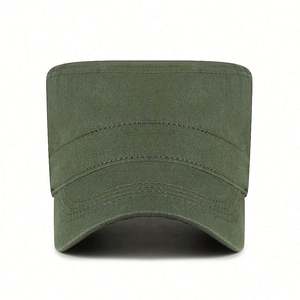 Simple <b>Flat</b> Baseball <b>Cap</b> for <b>Men</b> Women Youth Custom Sports <b>Cap</b> Solid Colors for Spring Autumn Outdoors Made Common Cotton Fabric - Product Image 2