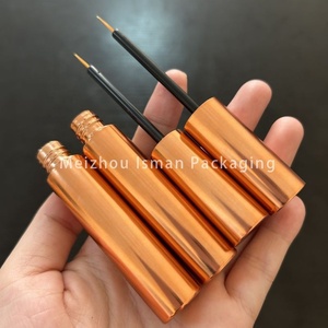 ISMAN - Tubo de Delineador de Ojos Redondo Mate de 10 ml, Color Oro Rosa, Botella Magnética para <span class=keywords><strong>Pegamento</strong></span>, Venta al por Mayor, Etiqueta Privada, Envase Cosmético Vacío Profesional - Product Image 3