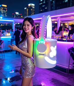 Kit de présentoir LED portable pour bouteilles et verres, éclairé, pour bars, discothèques, soirées et événements - Product Image 5