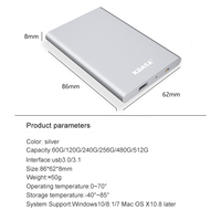 Portatile esterno Mobile Ssd Hard Disk 120GB 240GB 480GB 512GB 1TB 2TB esterno portatile Hardisk PSSD a stato solido