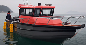 Nouveau <span class=keywords><strong>bateau</strong></span> de pêche en aluminium de luxe de 8,5 m (28 pieds) à coque en V profond, facile à naviguer, avec passerelles circulaires - Product Image 6