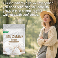 Vitahealthy OEM ODM Marque privée Poudre de crinière de lion Boisson en poudre d'extrait de champignon crinière de lion biologique emballée individuellement