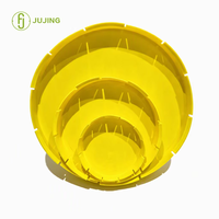 Bouchons d'extrémité et protections de bride en plastique jaune LDPE DIN PN 10 PN 16 pour la protection des tubes DN150 à DN250