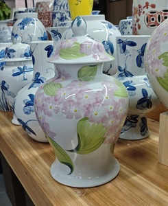 <span class=keywords><strong>Vaso</strong></span> Artistico con Motivo Floreale <span class=keywords><strong>Rosa</strong></span>, <span class=keywords><strong>Vaso</strong></span> <span class=keywords><strong>in</strong></span> Ceramica Progettato per Facile Coltivazione Idroponica a Casa - Product Image 2