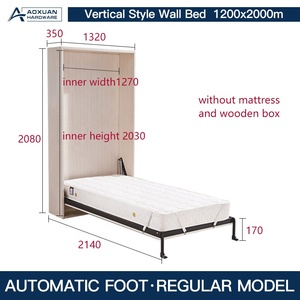 Risparmio di spazio Pieghevole <span class=keywords><strong>Murphy</strong></span> Letto Meccanismo Hardware Queen Size Letto A Muro - Product Image 5