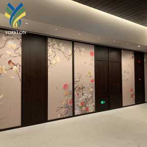 Shangri-<span class=keywords><strong>La</strong></span> Shougang Park Hotel personalizado moderno pintado a mano bordado Mural papel pintado geométrico insonorizado pared impermeable - Product Image 3