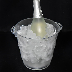 Seau à glace rond ondulé transparent en plastique <span class=keywords><strong>PS</strong></span> de <span class=keywords><strong>4</strong></span> litres pour champagne - Product Image 6