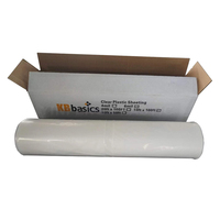 Film de construction en plastique PE 150 microns 10*100 pieds 100% recyclé Rouleau de polyéthylène noir LDPE Feuilles de plastique multi-usages Constructeur
