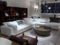 Luxuriöses Modernes Minimalistisches Outdoor-Sofa-Set Flexibles Modulares Design Gepolsterte Couch für Wohnzimmer Schlafzimmer Esszimmer