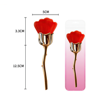 Outil cosmétique unique Pinceau à fard à joues Poudre Rose Pinceaux de maquillage de luxe de marque privée en forme de fleur