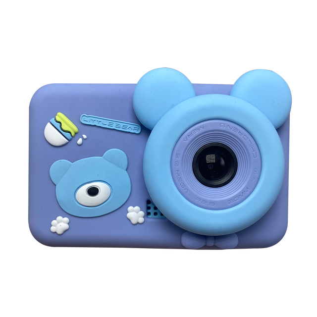 2024 New Cheap Cartoon Bear Mini Children Digital Camera With 2 Inch HD 1080P for Kids Christmas Gift